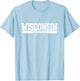 Wisconsin Volleyball -Adults Red Small Classic Fit Short Sleeve Modern Classic Fit Volleyball T-Shirt - T-Shirt | Light Blue