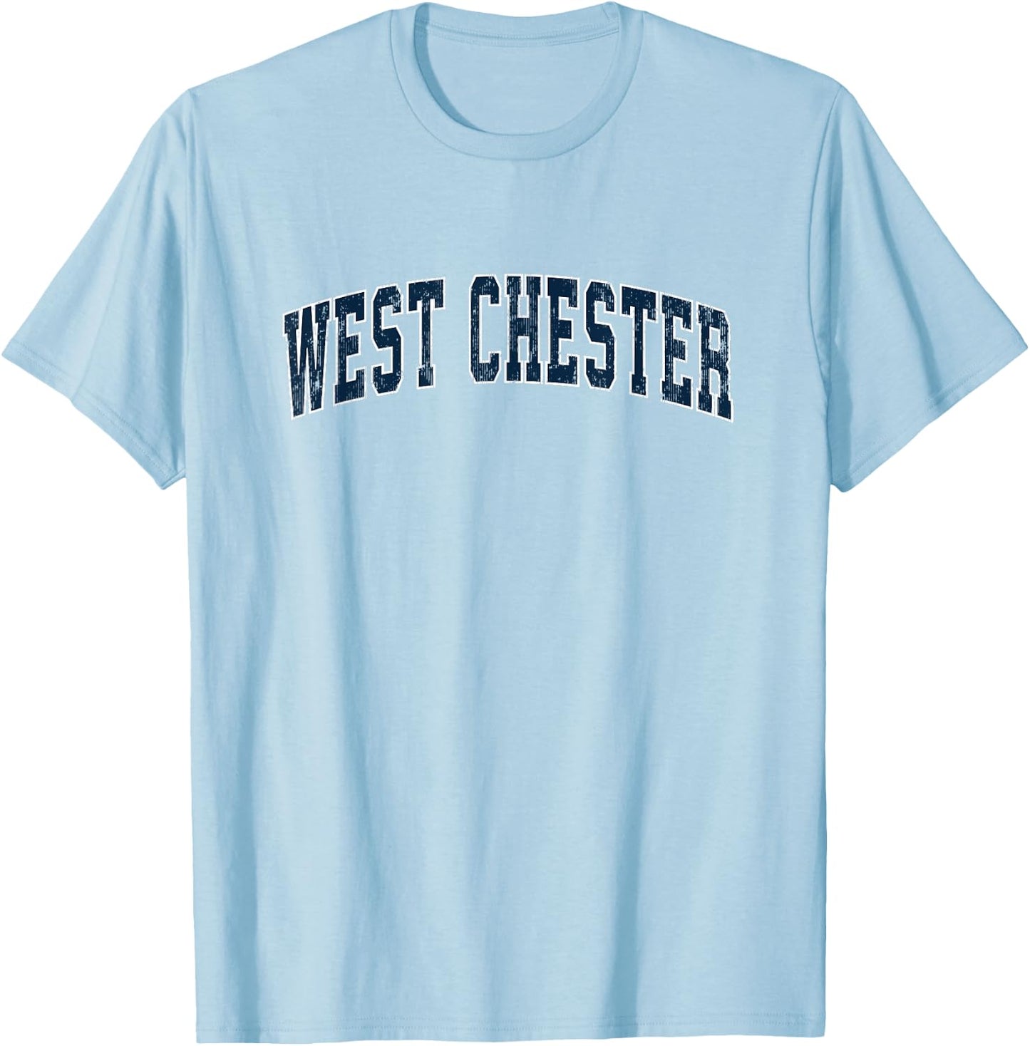 West Chester Pennsylvania PA Vintage Sports Design Navy Desi T-Shirt - T-Shirt | Light Blue