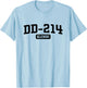 GS Military Designs DD 214 Alumni - Grey, , 3X-Large, Short Sleeve, Classic Fit, Veteran T-Shirt - T-Shirt | Light Blue