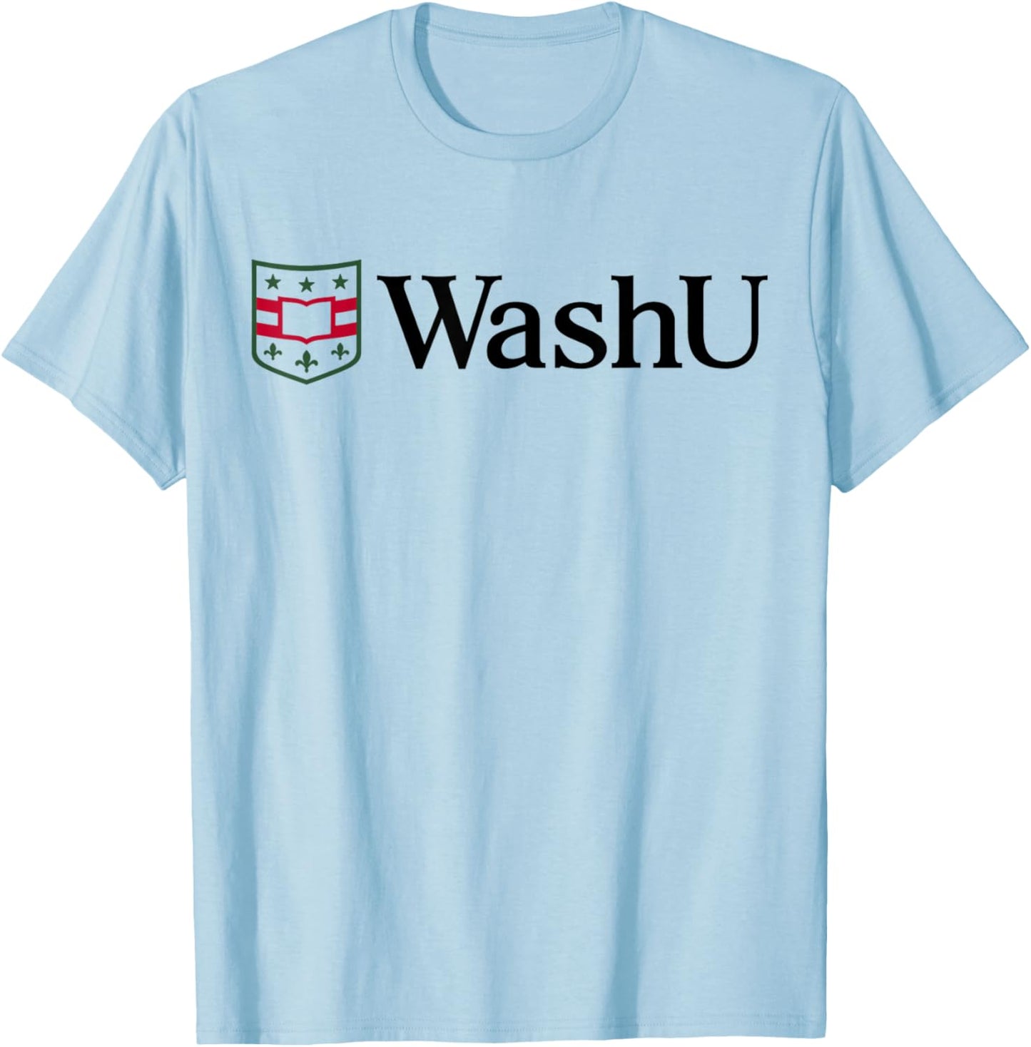 WashU Men's Icon Logo | Washington University in St. Louis T-Shirt - T-Shirt | Light Blue