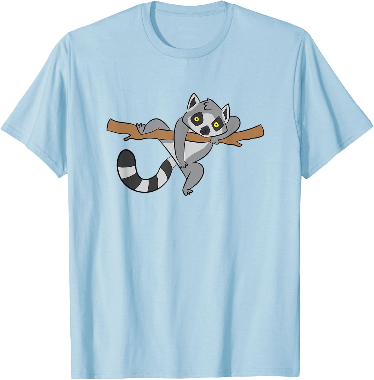Funny Lemur Animal Kids Lemurs T-Shirt - T-Shirt | Light Blue