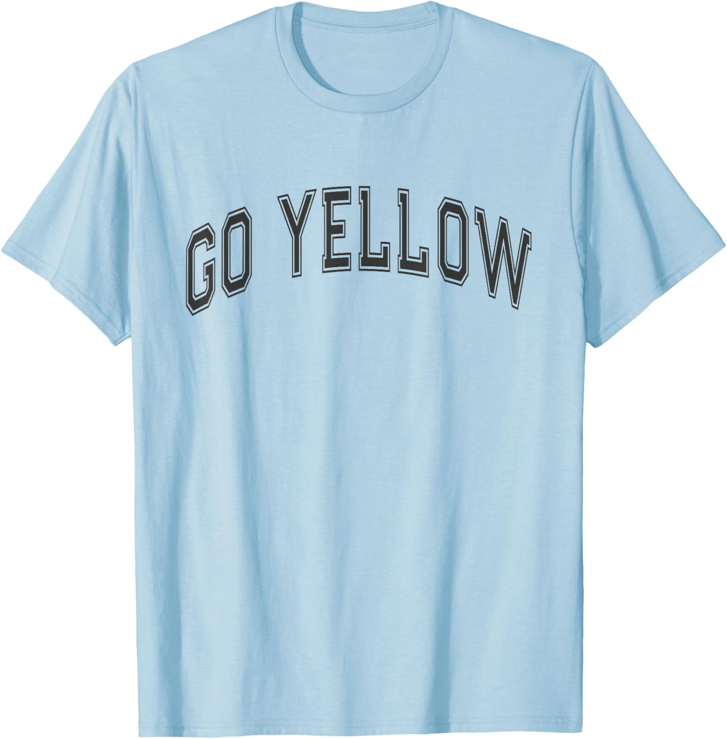 GO Yellow Team Summer Camp Competition Color Event War Game T-Shirt - T-Shirt | Light Blue