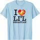 I Heart Li'l Sebastian Pony Love Little Horse Fan T-Shirt - T-Shirt | Light Blue