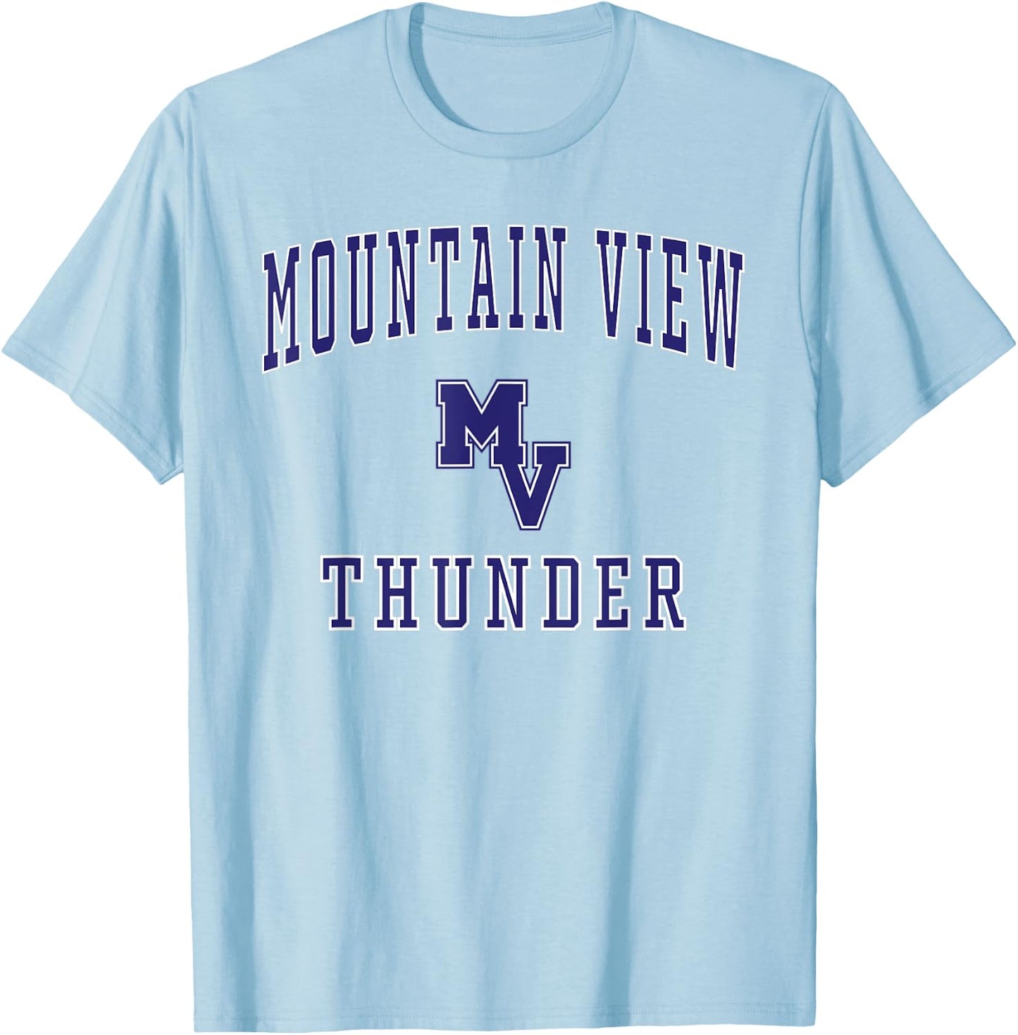 Mountain View High School Thunder T-Shirt - T-Shirt | Light Blue