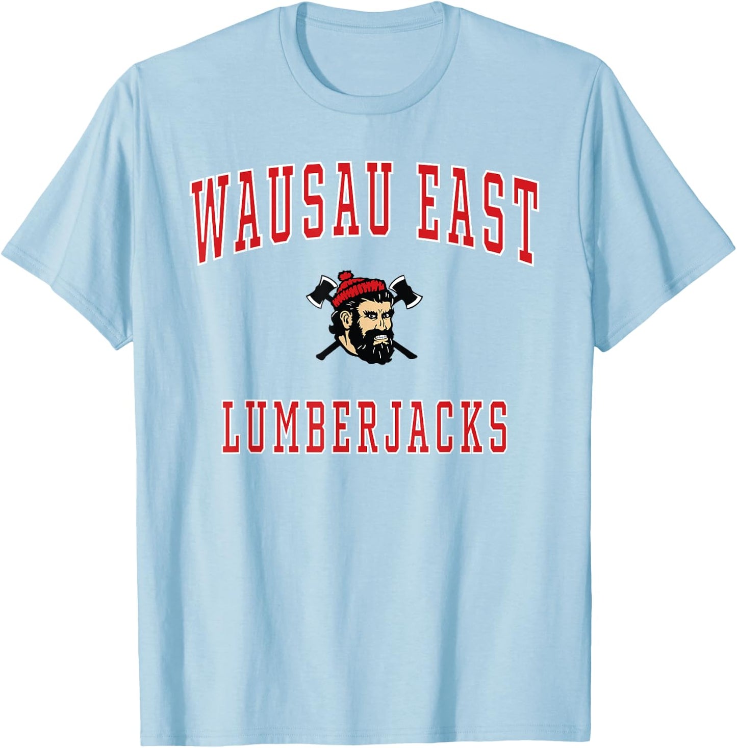 Wausau East High School Lumberjacks T-Shirt - T-Shirt | Light Blue