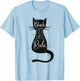 Black Cats Rule Funny Cat Lover Gifts Love Kittens Women Kids T-Shirt - T-Shirt | Light Blue