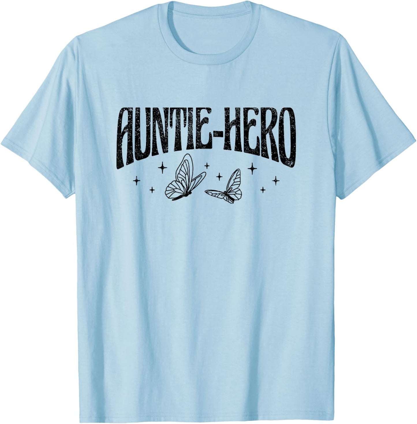 Auntie Hero T-Shirt - T-Shirt | Light Blue