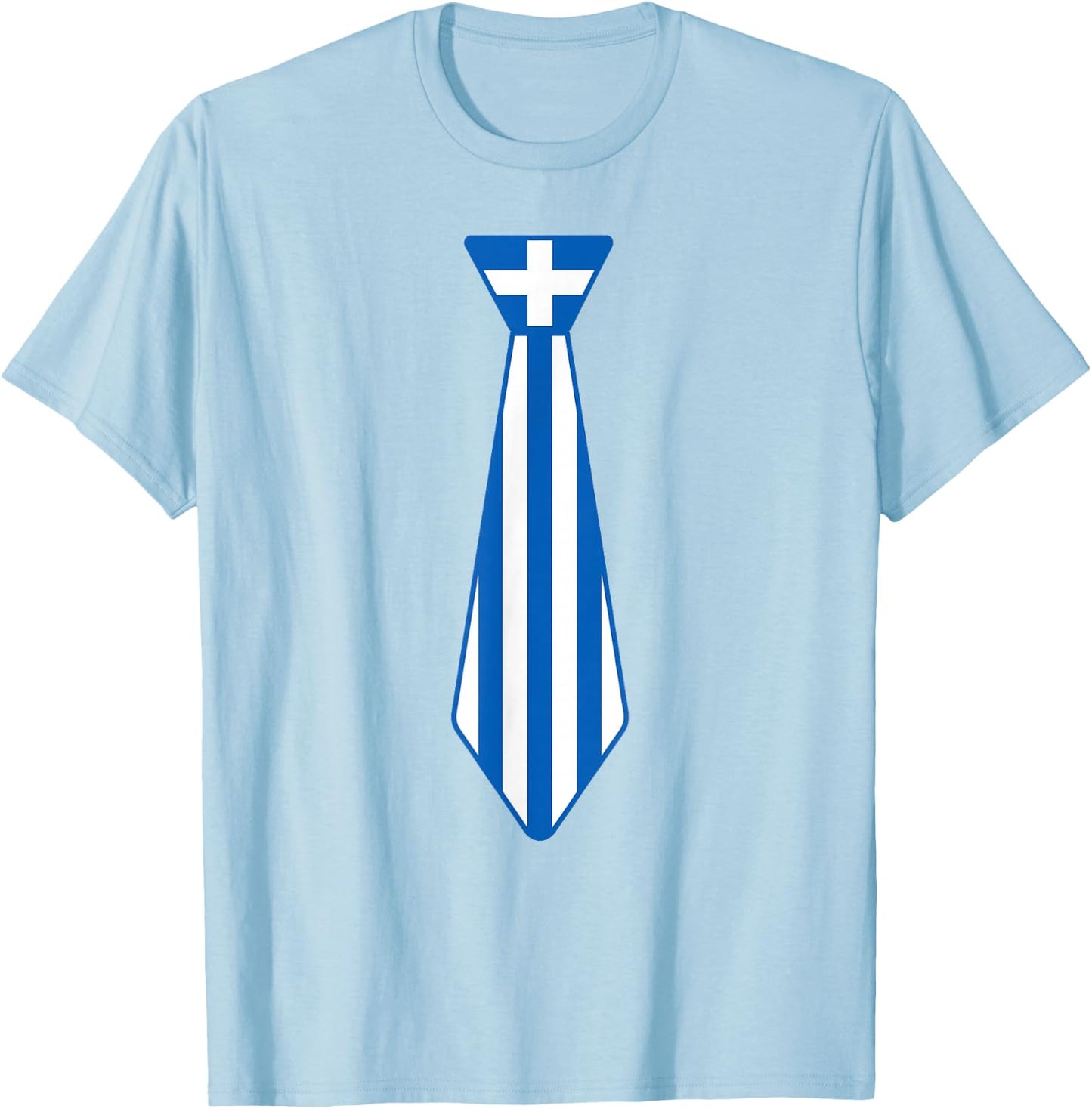 Greek Easter Tie Funny Novelty Greece Flag Boys Toddlers T-Shirt - T-Shirt | Light Blue