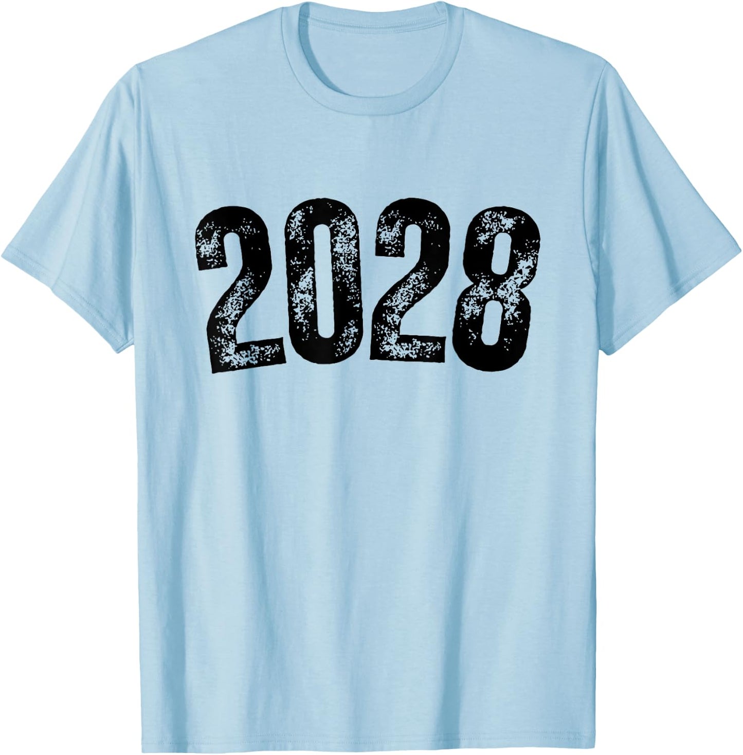 Vintage Senior 2028 Class of 2028 First Day Of School 2028 T-Shirt - T-Shirt | Light Blue