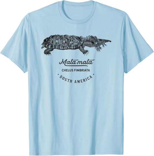 Mata mata Turtle Tortoise Funny Weird Birthday Women Men Kid T-Shirt - T-Shirt | Light Blue