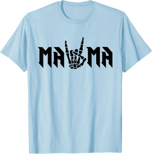 Mama Of The Bad Two the Bone Birthday 2 Years Old Birthday T-Shirt - T-Shirt | Light Blue