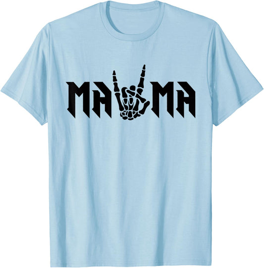 Mama Of The Bad Two the Bone Birthday 2 Years Old Birthday T-Shirt - T-Shirt | Light Blue