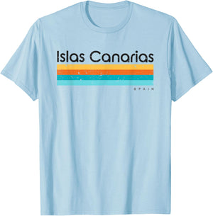 Vintage Islas Canarias Spain Retro Design T-Shirt - T-Shirt | Light Blue