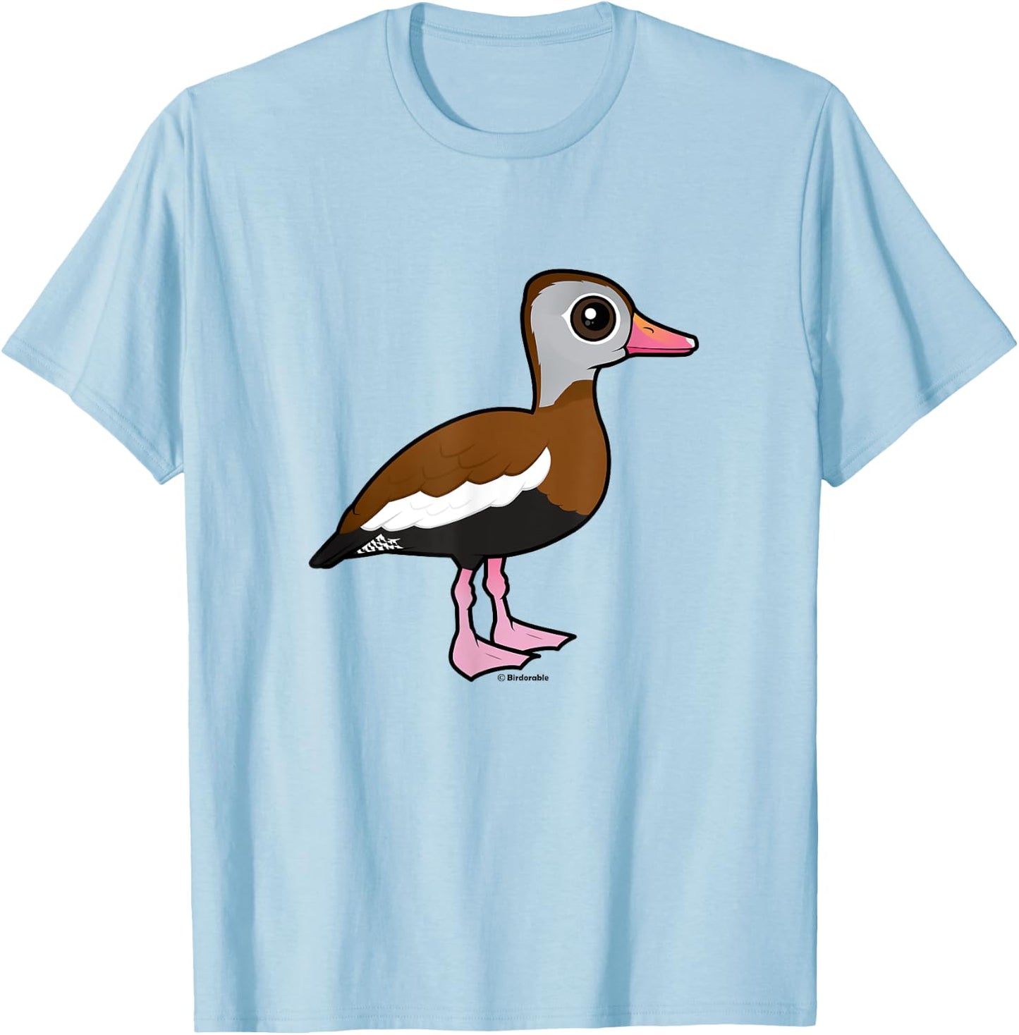 Black-bellied Whistling-Duck Cute Cartoon Duck Bird Lover T-Shirt - T-Shirt | Light Blue