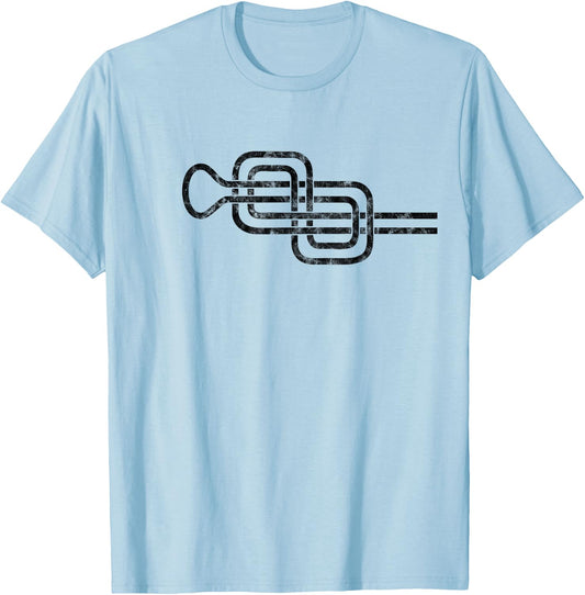 Figure eight knot, climbing, rescue, climbing rope, alpine T-Shirt - T-Shirt | Light Blue