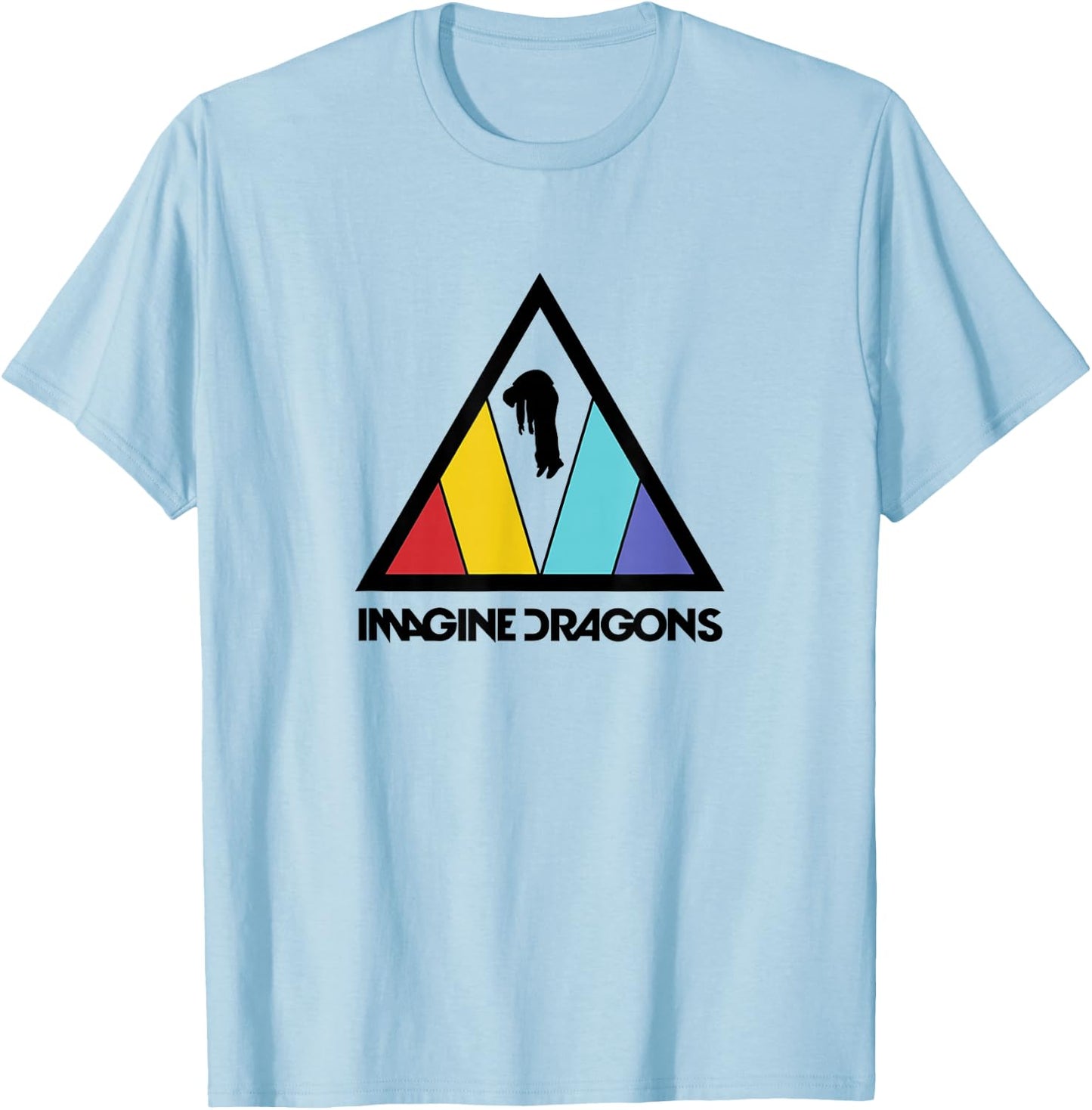 Imagine Dragons Triangle Logo T-Shirt - T-Shirt | Light Blue
