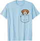 Beagle Dog In Pocket Shirts Men Women Beagle Lover Gift T-Shirt - T-Shirt | Light Blue