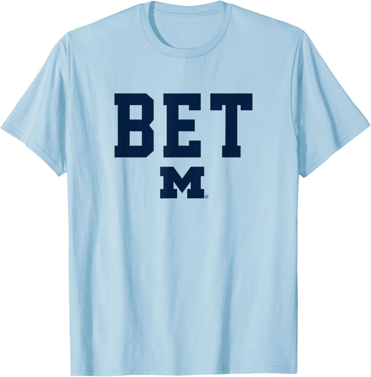 University of Michigan Wolverines U of M BET T-Shirt - T-Shirt | Light Blue