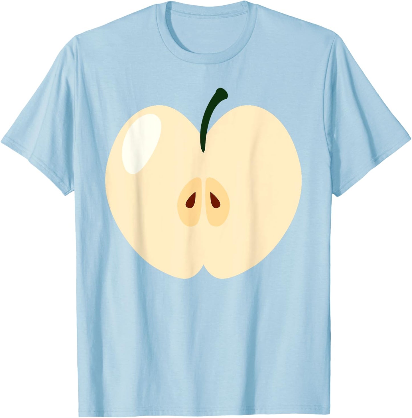 Green Apple Easy Funny Matching Halloween Costume Men Women T-Shirt - T-Shirt | Light Blue