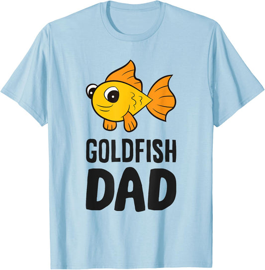 Goldfish Aquarium Funny Goldfish Dad T-Shirt - T-Shirt | Light Blue