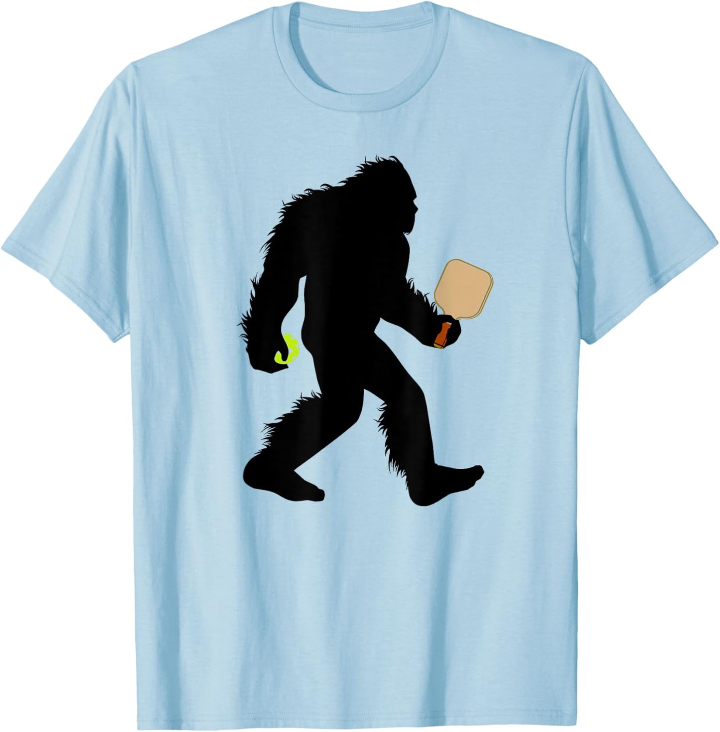 Bigfoot Pickleball Sport Dinker Sasquatch T-Shirt - T-Shirt | Light Blue