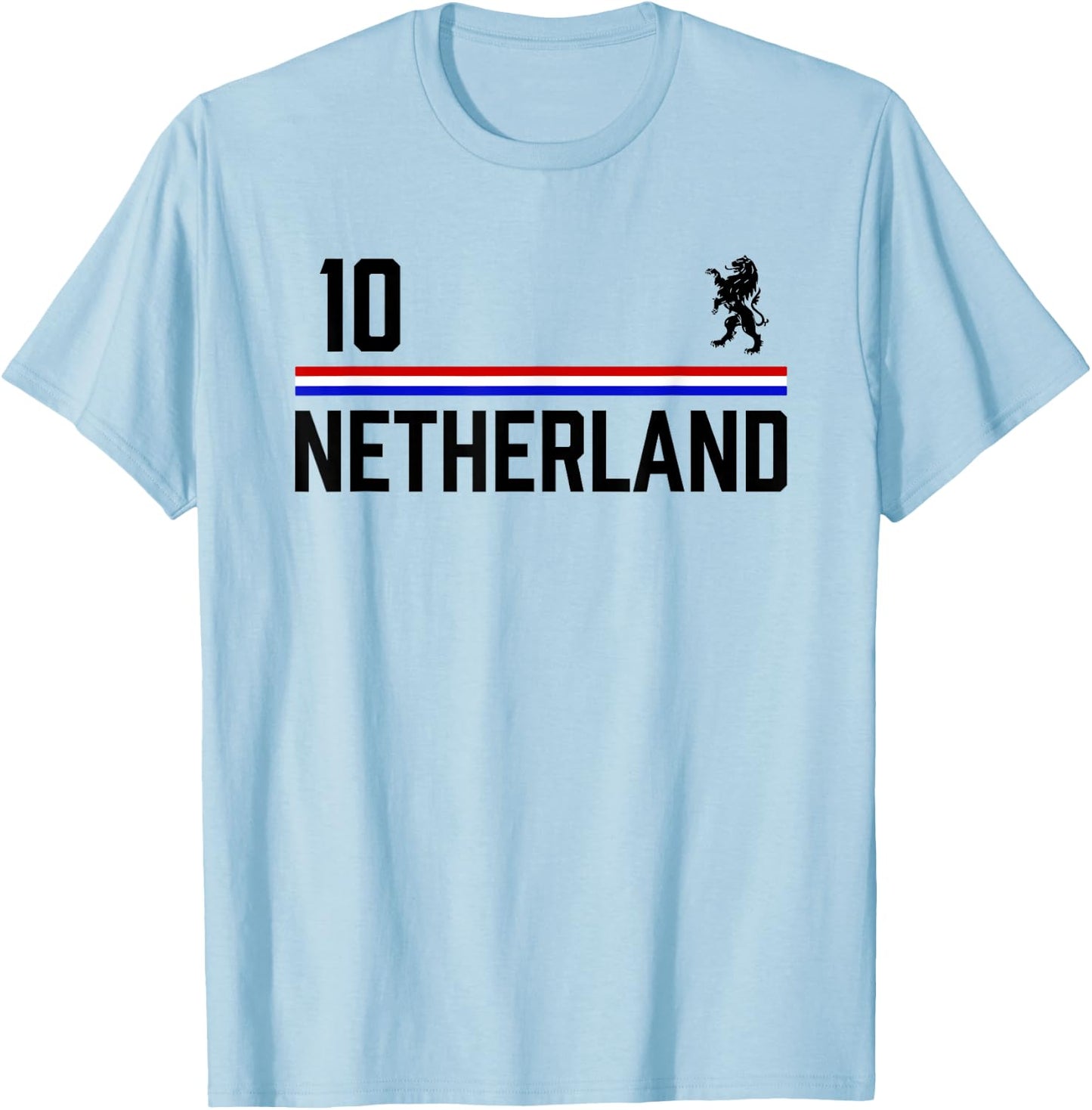 Netherlands Soccer Jersey, Oranje Football Holland T-Shirt - T-Shirt | Light Blue