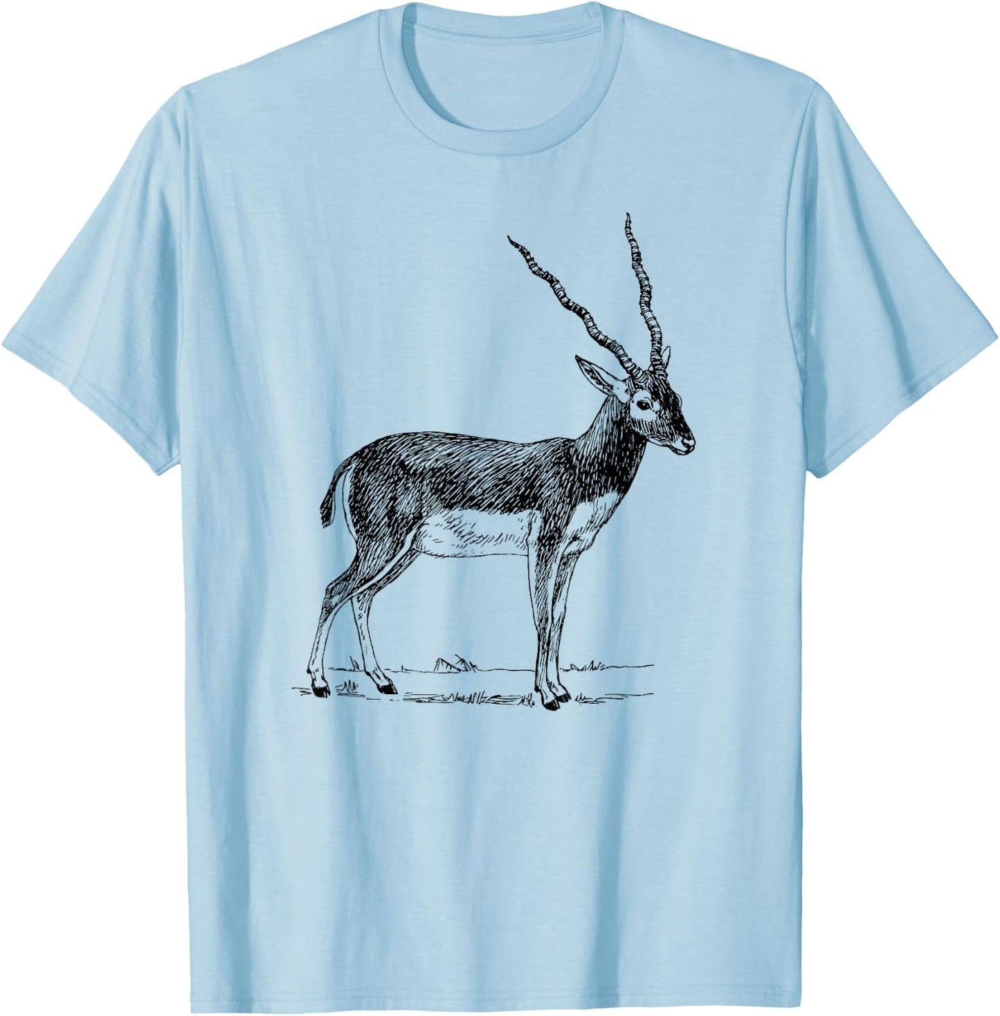Antelope Animal T-Shirt - T-Shirt | Light Blue
