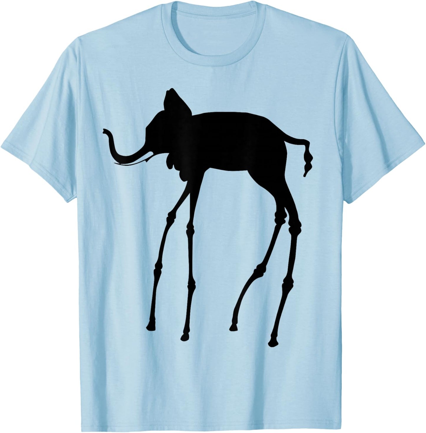 The Elephant by Dali T-Shirt - T-Shirt | Light Blue