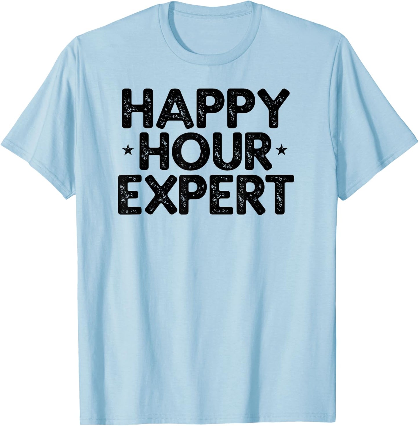 Happy Hour Expert Vintage T-Shirt - T-Shirt | Light Blue
