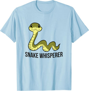 Snake Whisperer Reptile Snake Owner Love Snakes T-Shirt - T-Shirt | Light Blue