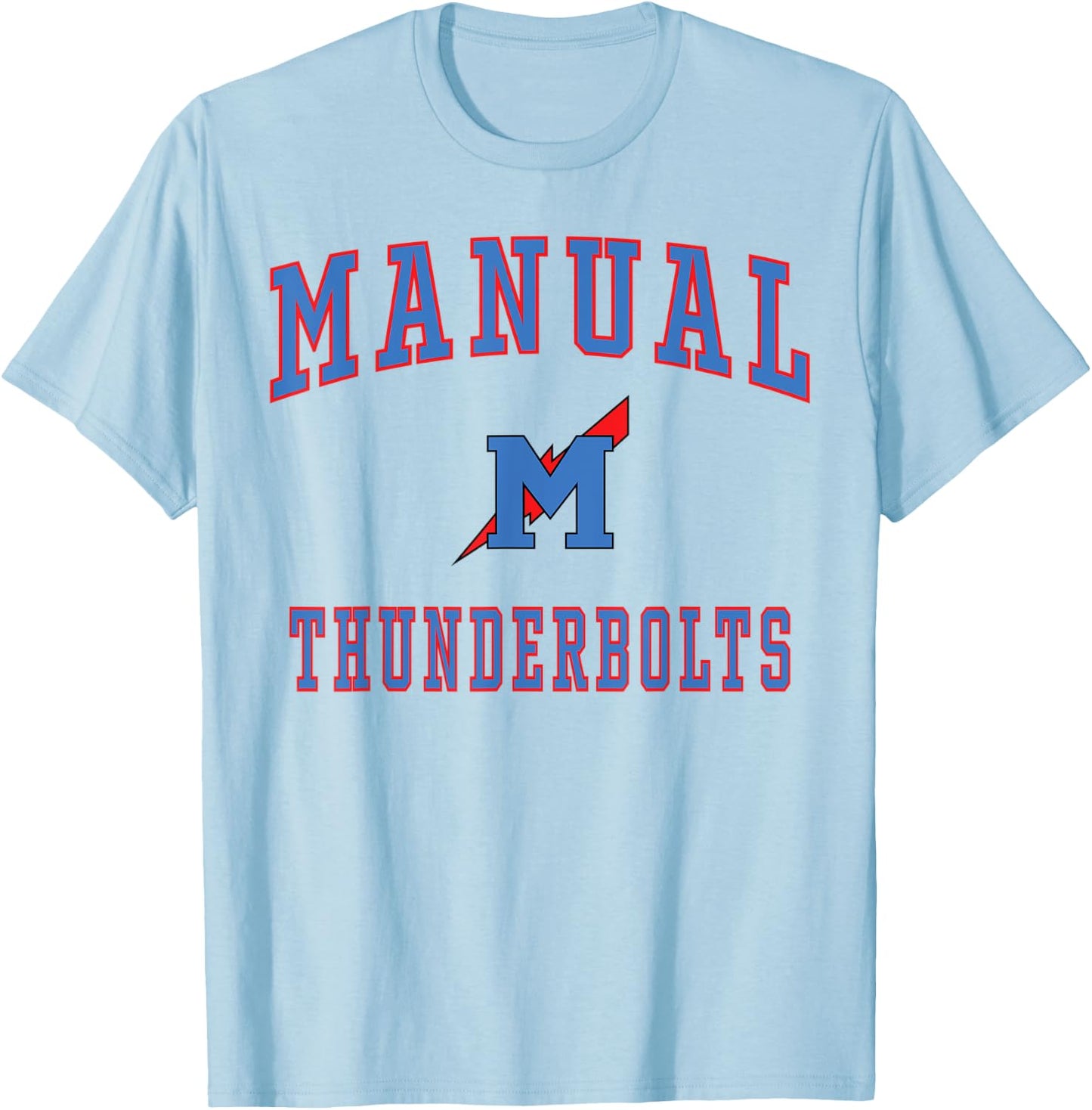 Manual High School Thunderbolts T-Shirt - T-Shirt | Light Blue