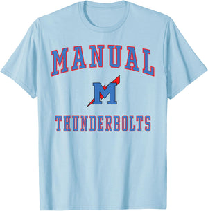Manual High School Thunderbolts T-Shirt - T-Shirt | Light Blue