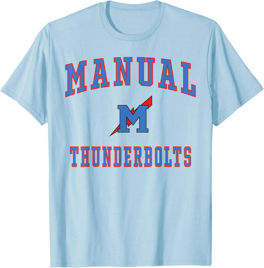 Manual High School Thunderbolts T-Shirt - T-Shirt | Light Blue