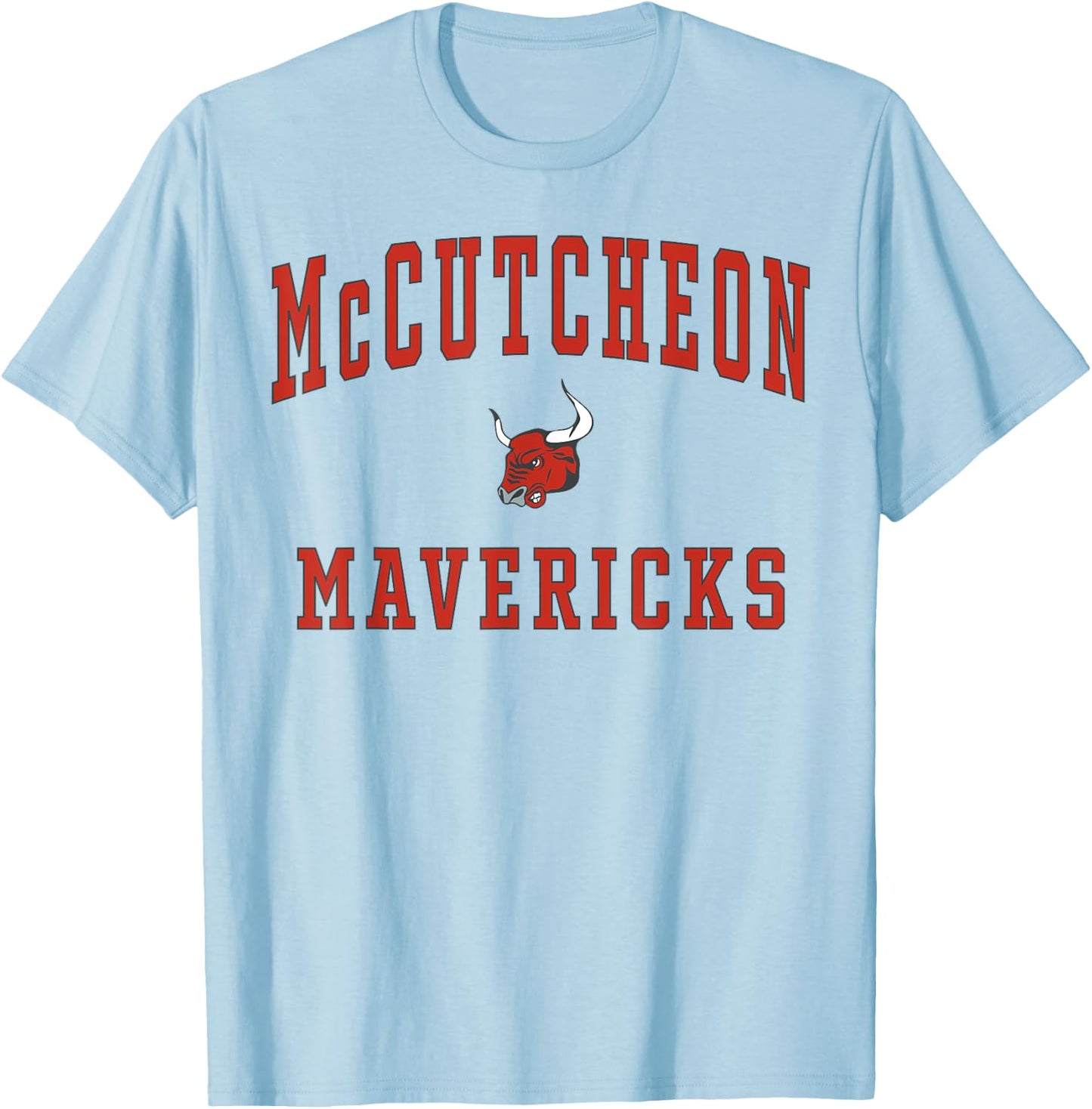 McCutcheon High School Mavericks T-Shirt - T-Shirt | Light Blue