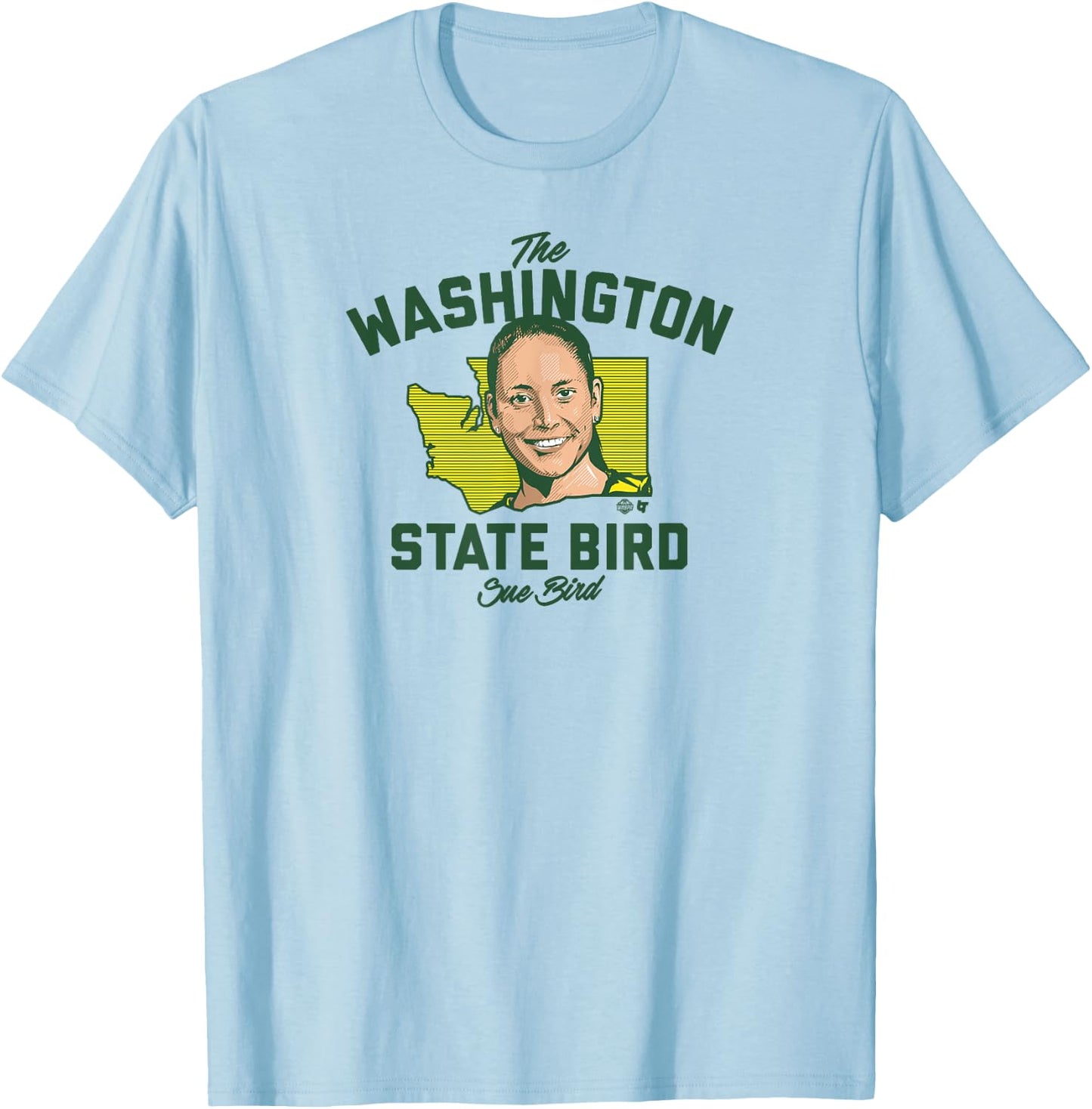Sue Bird - Washington State Bird - Seattle Basketball T-Shirt - T-Shirt | Light Blue