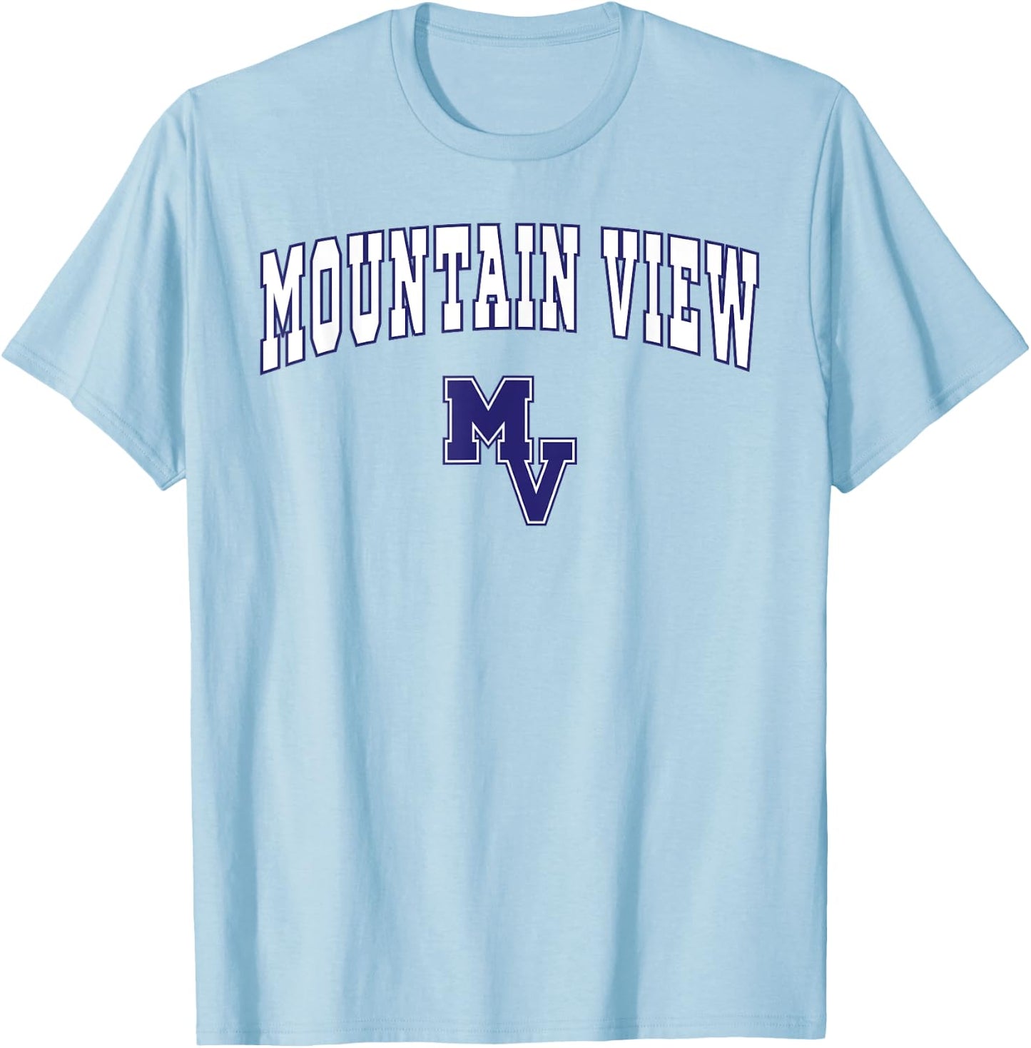 Mountain View High School Thunder T-Shirt - T-Shirt | Light Blue