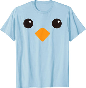 Cute Yellow Chick Face Costume For Kids and Toddlers T-Shirt - T-Shirt | Light Blue