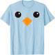 Cute Yellow Chick Face Costume For Kids and Toddlers T-Shirt - T-Shirt | Light Blue