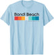 Vintage Bondi Beach Australia Retro Design T-Shirt - T-Shirt | Light Blue