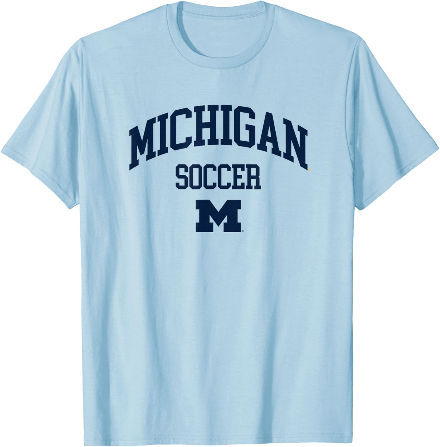 University of Michigan Wolverines U of M Soccer T-Shirt - T-Shirt | Light Blue