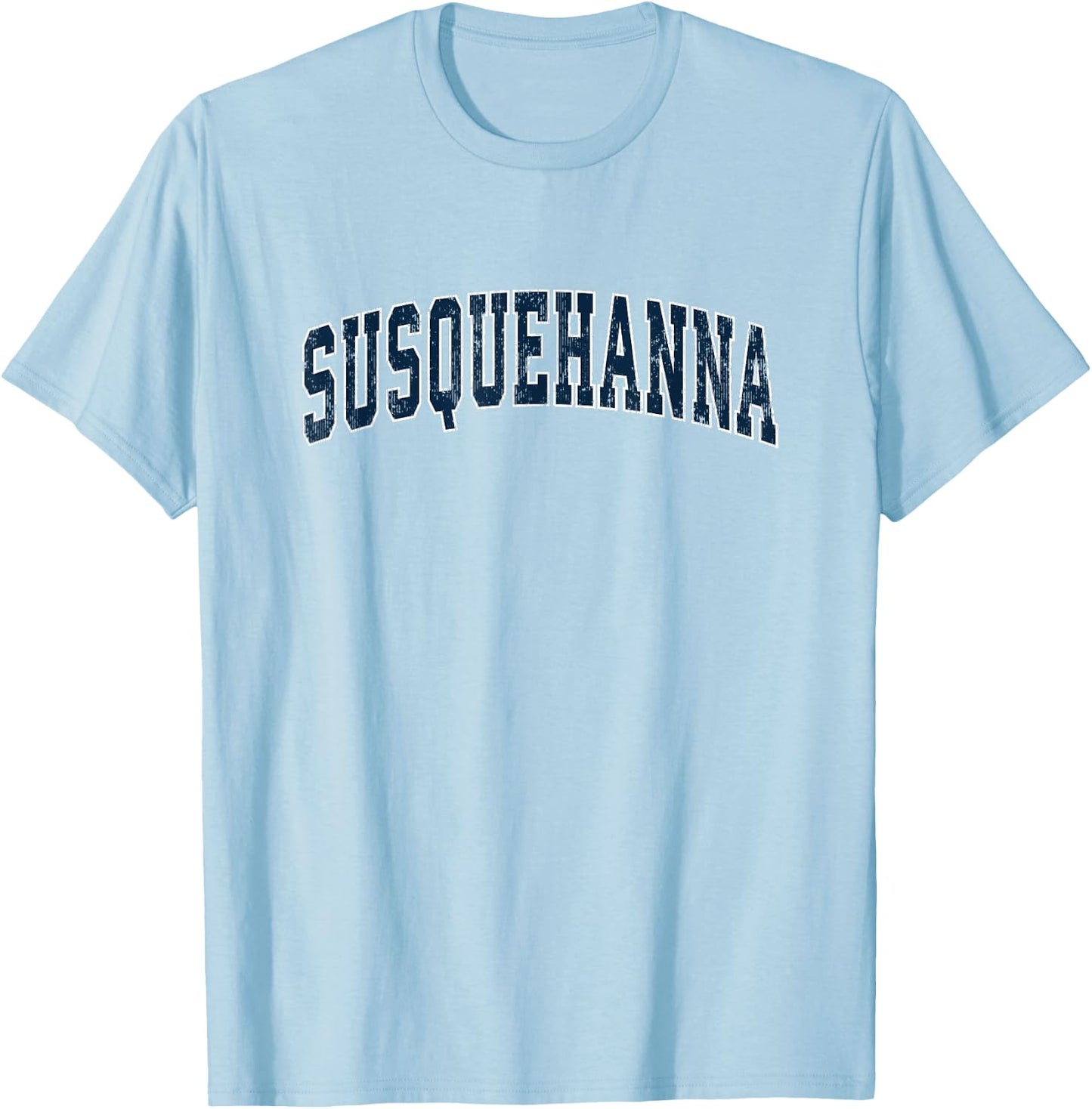 Susquehanna Pennsylvania PA Vintage Sports Design Navy Desig T-Shirt - T-Shirt | Light Blue