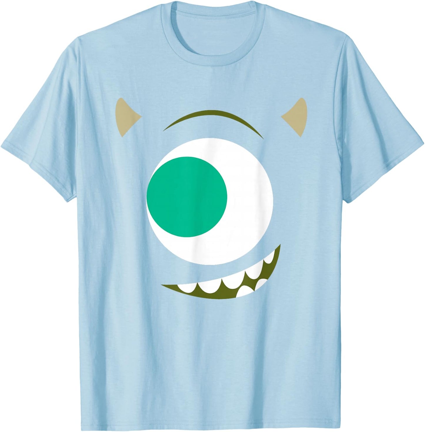 Disney PIXAR Monsters, Inc. Big Face Mike Wazowski Costume T-Shirt - T-Shirt | Light Blue