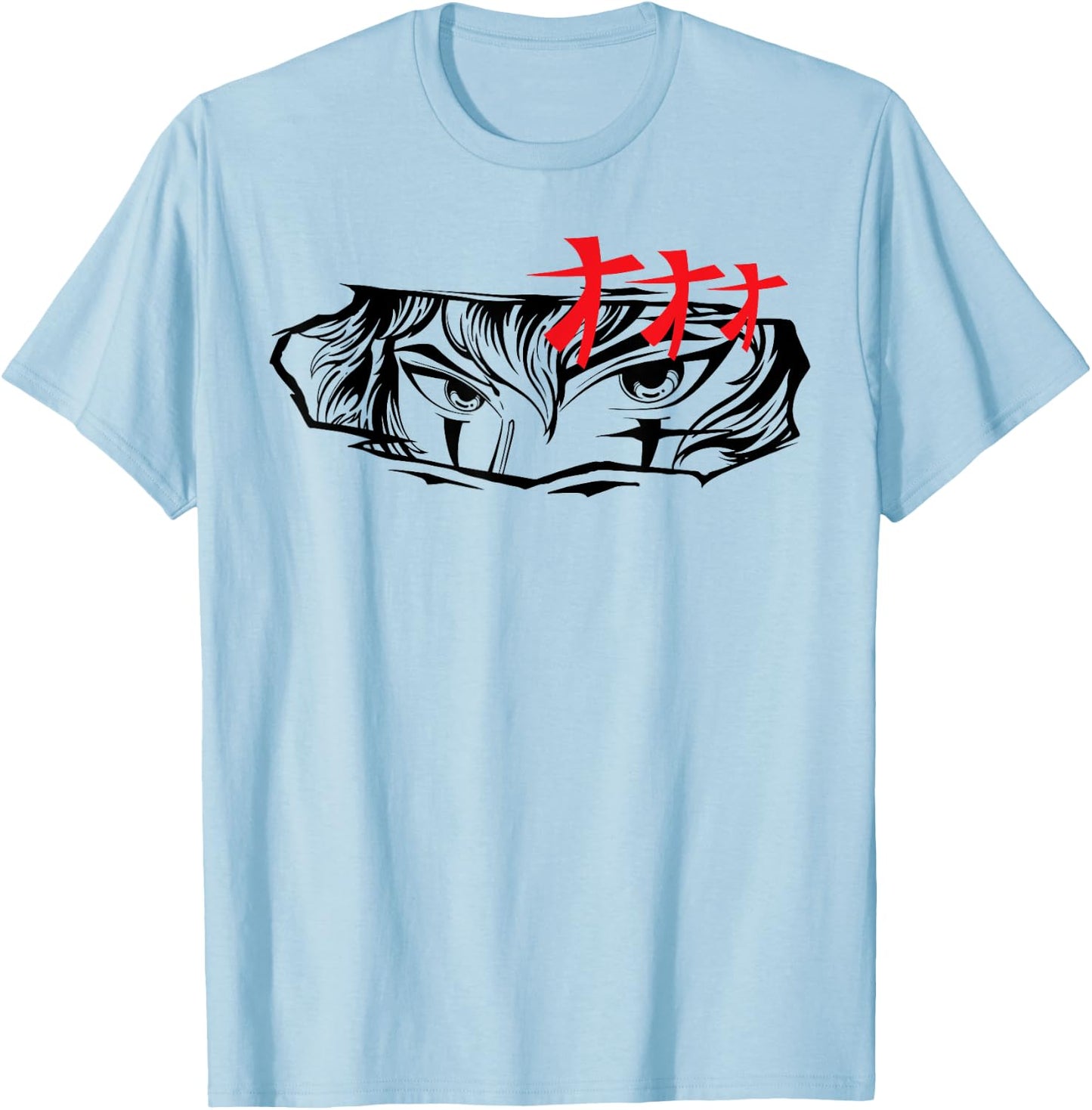 Anime Eyes T-Shirt - T-Shirt | Light Blue