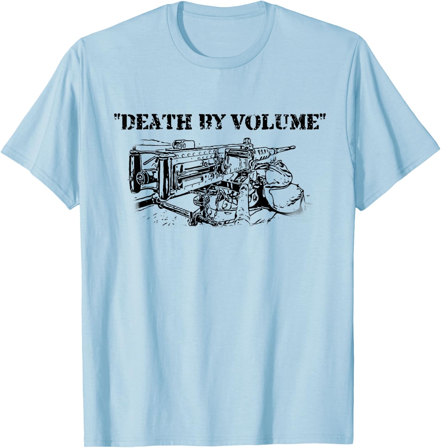 0331 Machine Gunner, Funny Infantry T-Shirt - T-Shirt | Light Blue