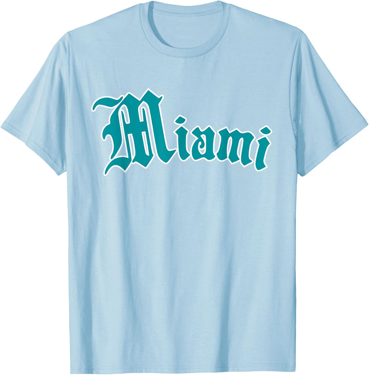 Miami - Florida - Throwback - Hometown Pride Classic Sports T-Shirt - T-Shirt | Light Blue
