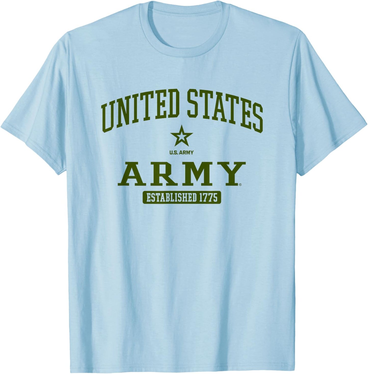 United States Army Military Action Officially Licensed T-Shirt - T-Shirt | Light Blue