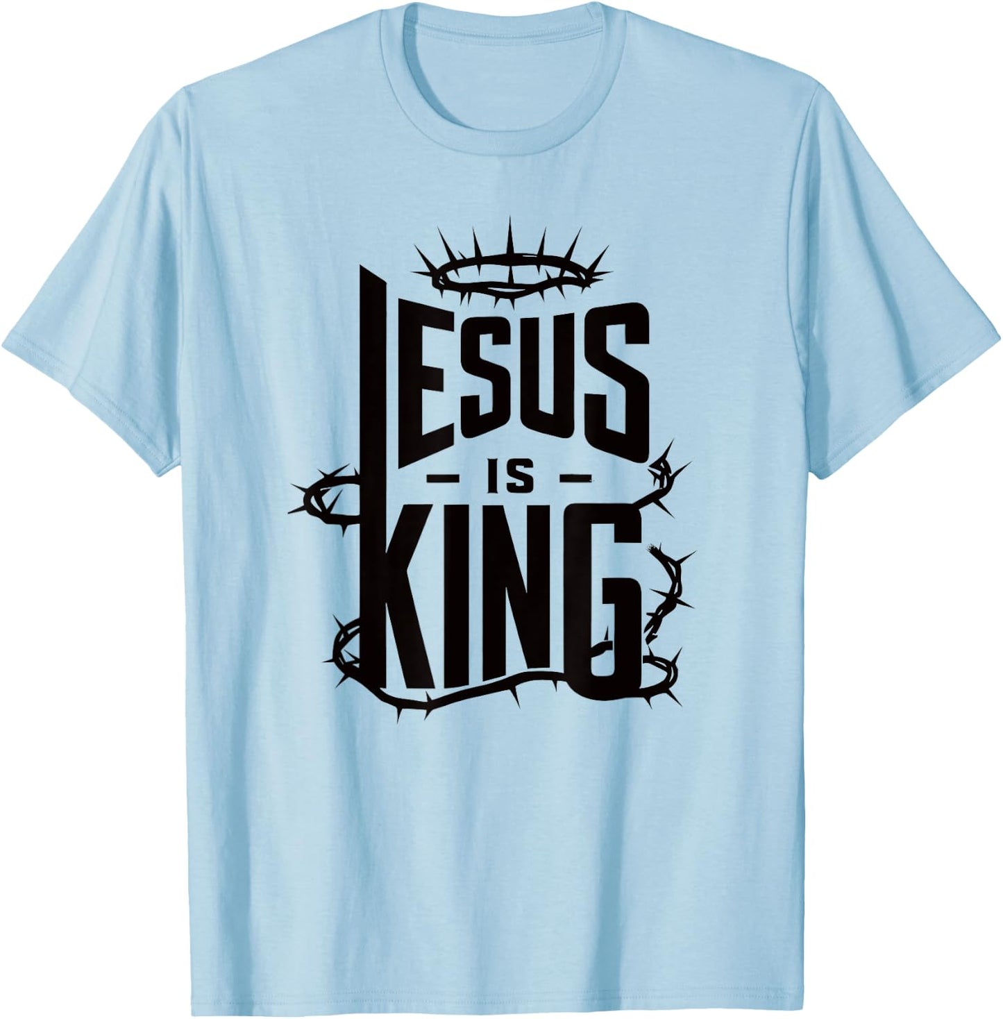 Jesus Is King T-Shirt - T-Shirt | Light Blue