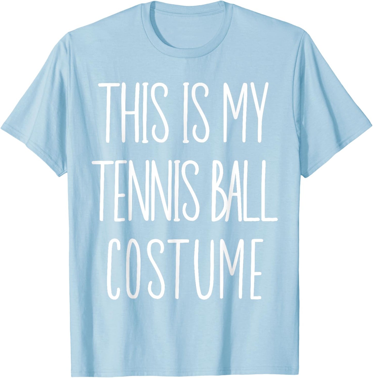Tennis Ball Costume Funny Tennis Player Halloween Costume T-Shirt - T-Shirt | Light Blue