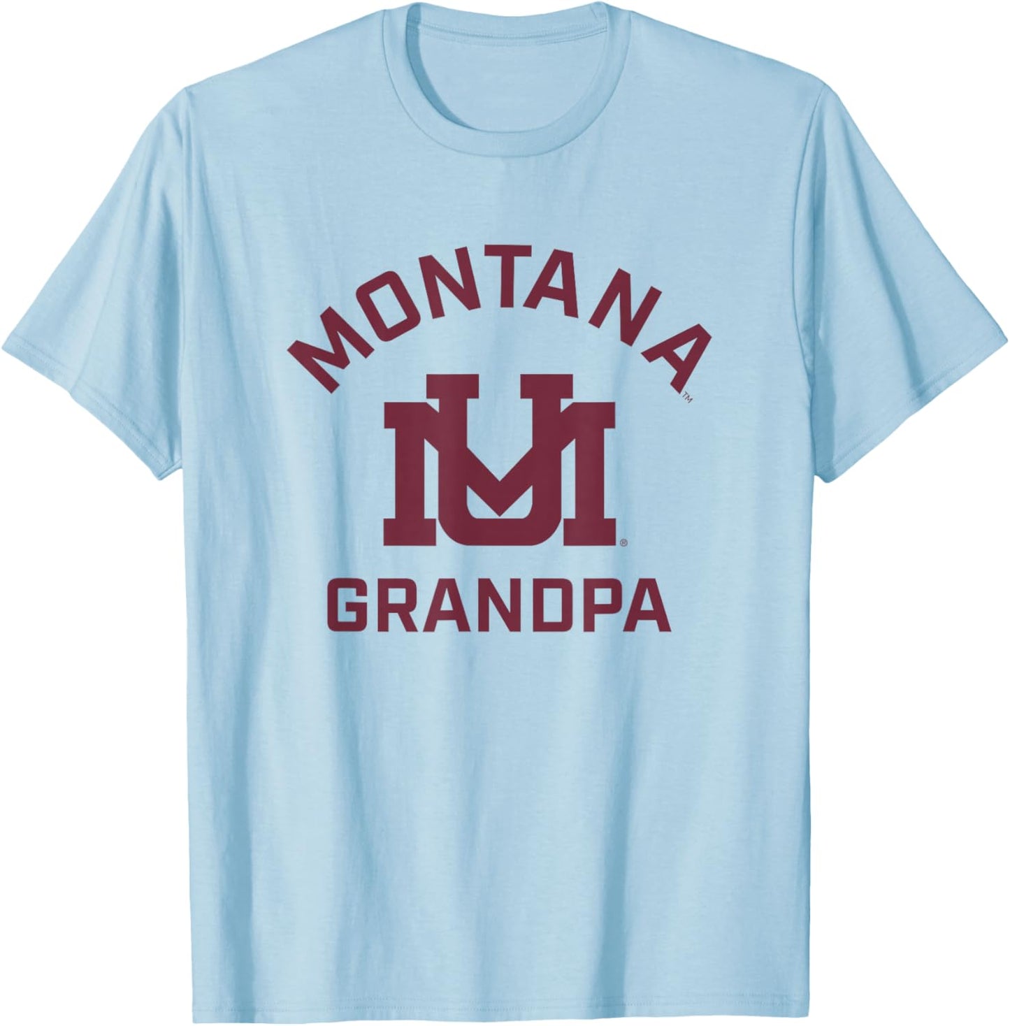 University of Montana Grizzlies Arched Grandpa T-Shirt - T-Shirt | Light Blue