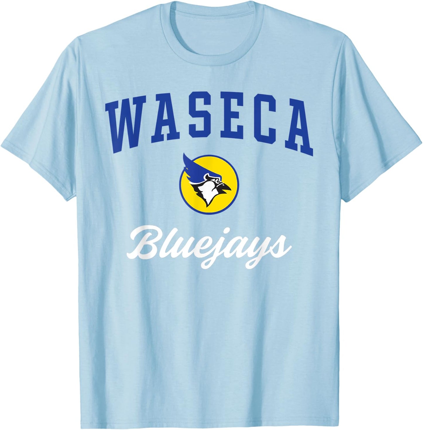 Waseca High School Bluejays T-Shirt - T-Shirt | Light Blue